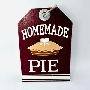 Ashland Fall Wooden Sign "Homemade Pie" Plaque Halloween Thanksgiving Decor 7”